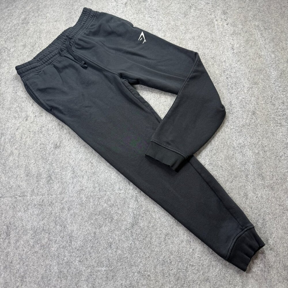 Gymshark Jogger Men M Black Crest Slim Fit Fleece 28" Tapered A2A4H